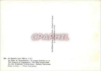 Pochylnia pogrzebowa Tutanchamona — Egipcja — Wydawnictwo Braun & Cie — Rewers