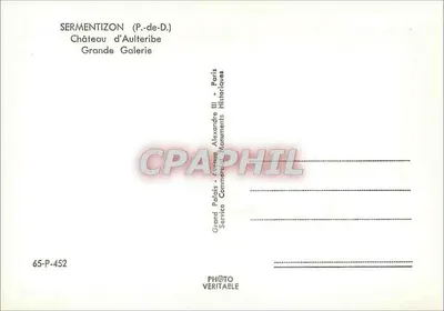 Castelo de Aulteribe — Grande Galeria — Grand Palais, Avenida Alexandre III, Paris — Verso
