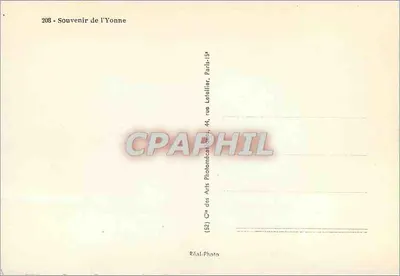 L'Yonne — Souvenir de l'Yonne — Cie des Arts Photomécaniques, Paris — Rewers