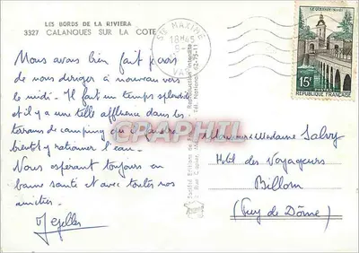 Brzegi Rivierii — Kalanki na wybrzeżu — Société Éditions de France, 3327 — Rewers