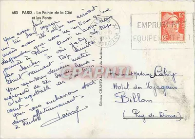 Paryż - Wierzchołek Cytadeli i mosty — Wydawnictwo Chantal, nr 483 — Rewers