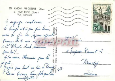 Saint-Claude (Jura) — Widok ogólny — Wydawnictwo Lapie — Rewers