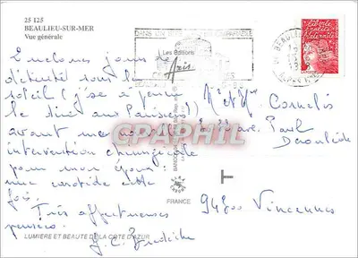 Beaulieu-sur-Mer — vista geral — Les Éditions d'Alpes — Verso