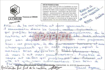 La Creuse — o espaço verde e azul — editor France Regard, n° C-04 — Verso