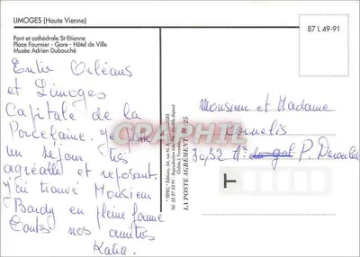 Limoges — widok panoramiczny — Tepec — Rewers