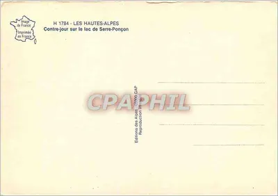 Jezioro Serre-Ponçon — Kontraspół — Wydawnictwo Alp GAP — Rewers