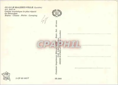 Le Malzieu-Ville — Ricordo di Malzieu — Verso