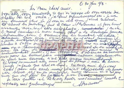 Kościół w Chelles — widok na kościoł z wieżą — wydawca Couleurs Naturelles, n° 144 — Rewers
