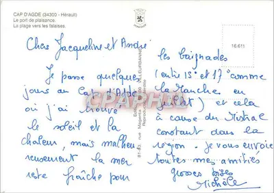 Cap d'Agde — vista panorâmica e atividades — Éditions Magenta — Verso