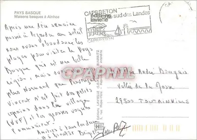 Casa basca em Ainhofa — País Basco — Edições Lavière — Verso