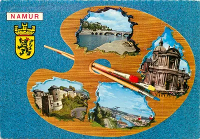 Namur — Vista artística em paleta — editor Cocart, n° 00118