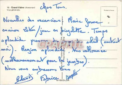 Grand-Vabre (Aveyron) — Vista geral — Verso