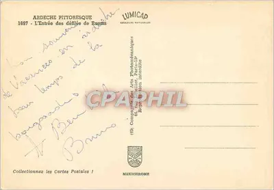 Entrada dos desfiles de Ruoms — A Ardêche pitoresca — IRIS — Verso