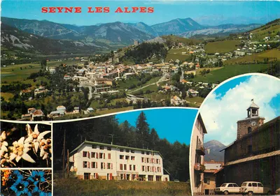 Seyne les Alpes — vista panorâmica e detalhes — Edições J. Collard