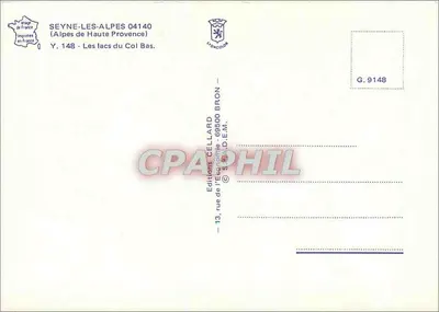 Seyne-les-Alpes — jeziora Col-Bas — Wydawnictwo Cellard — Rewers