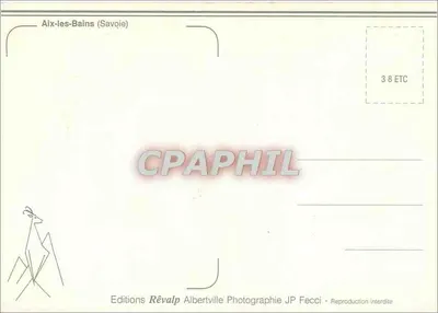Aix-les-Bains — vue panoramique — Editions Révalp, Albertville — Verso