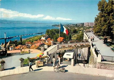 Thonon-les-Bains — panorama do Porto e da Costa Suíça — Lumicap