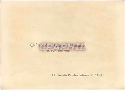Castelo de La Chapelle-Bertrand — Deux-Sévres — obra de R. Colle — Verso