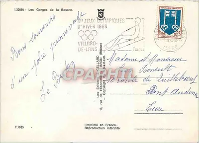Góry Bourne — Villard-de-Lans — wydawcy J. Cellard — Rewers