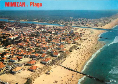 MIMIZAN . Praia — vista aérea — MODY
