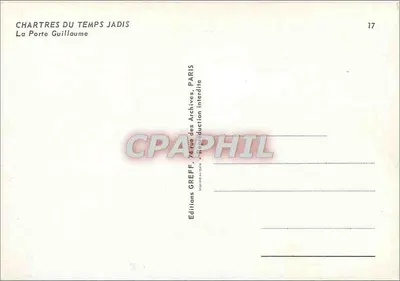 चार्ट्रस — ला पोर्ट गुइल्लोम — एडिशन्स ग्रेफ़, पेरिस, संख्या 17 — पीछे