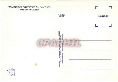 Porto-Vecchio — Córcega — editor IRIS, n.º 20.247.50 — Reverso