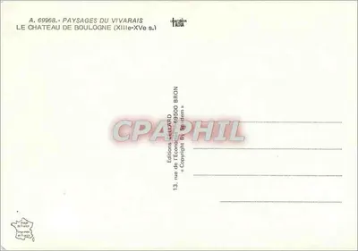Castelo de Boulogne — ruínas medievais — Éditions de l'Economie Bron — Verso
