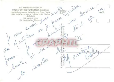 Rochefort-en-Terre — widok panoramiczny — n°4432 — Rewers