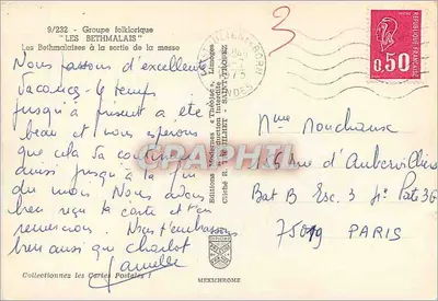 As Bethmalaises — Grupo folclórico — Edições R. Théillet, Saint-Tropez — Verso