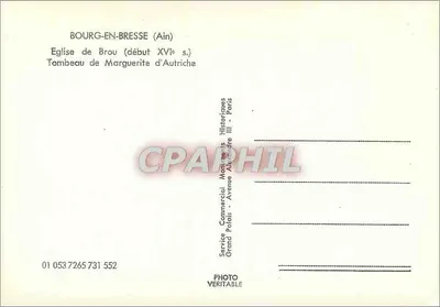 Bourg-en-Bresse (Ain) — Igreja de Brou (início do século XVI) — Túmulo de Margarida da Áustria — Serviço Comercial Históricos Grand Palais — Verso