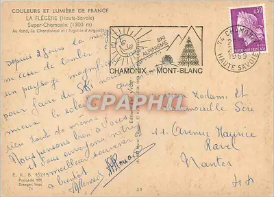 La Flégère (Haute-Savoie) — Super-Chamonix i Aiguille d'Argentière — Wydawnictwo Dranger — Rewers