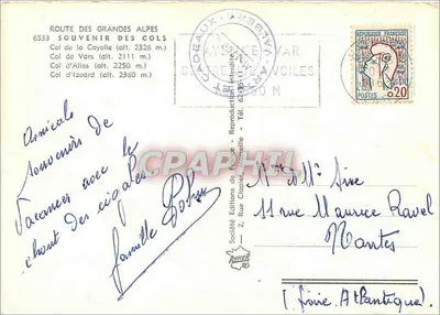 ग्रैंड अल्प्स रूट — कॉल डी ला कैयोल, कॉल डी वार्स, कॉल डी इजोअर्ड, कॉल डी अलोस — फ्रांस के संस्करण — पीछे
