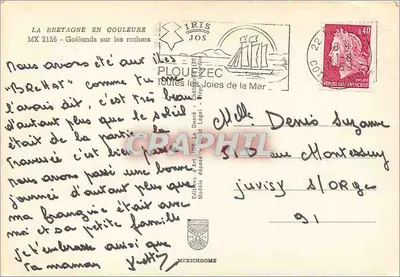 Gulls on the rocks — Brittany in color — Editions d'Art Jos, MX 2156 — Back