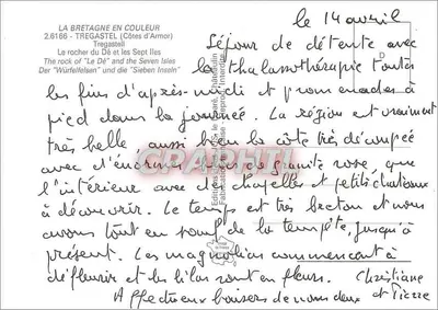 Rocher du Dé i Siedem Wysp — Tregastell (Côtes-d'Armor) — Wydawnictwo Francuskie — Rewers