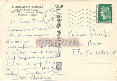 Nowa Abpia — Landevennec (Finistère) — Wydawnictwo Sztuki Jos — Rewers