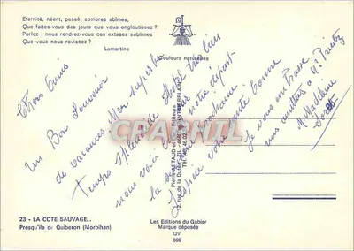 A Costa Selvagem — Presqu'île de Quiberon (Morbihan) — Les Éditions du Gabier — Verso