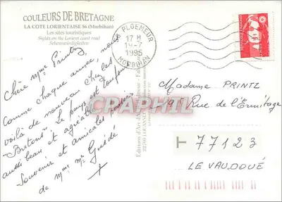 Trasa wybrzeżna z LORIENT — Wydawnictwo Art-JA, Morbihan — Rewers