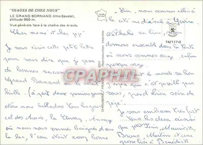 Le Grand Bornand — general view facing the Aravis range — Publisher Ely — Back