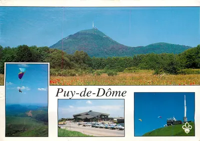 Puy-de-Dôme — vista panorâmica com parapente e televisão — Éditions du Lys