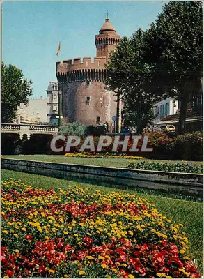 O Castillet, vista dos Quais-de-la-Basse — Edições d'Art Jean-Jaurès — n° 83