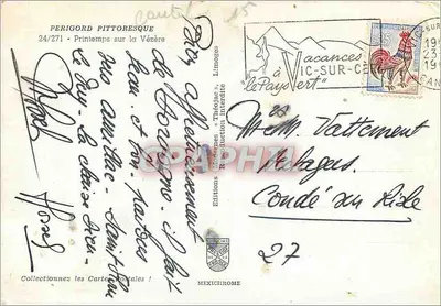 Primavera sulla Vézère — Perigord pittoresco — Edizioni Méxichrome n°24/271 — Verso