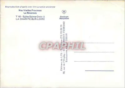 Kerk van Sint-Kruis — La Charité-sur-Loire — Editions du LYS — Achterkant