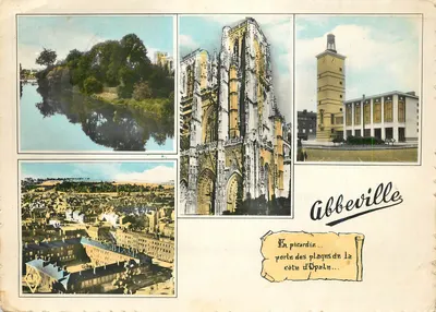 Abbeville — Em Picardia... porta das placas da costa da Opale... — Edições Géhain, 4132