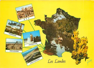 Les Landes — Dax, Hossegor, Capbreton, Biscarrosse, Vieux-Boucau — Editor Yvon, n° 40