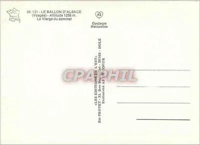 Ballon d'Alsace — Statua Maryi Panny — Wydawnictwo Wschodnie, Dole — Rewers