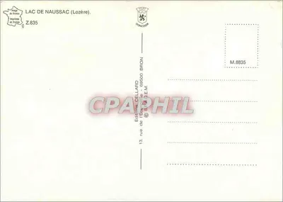 Lago di Naussac — caratteristiche e paesaggi — Editore Cellaard Bron — Verso