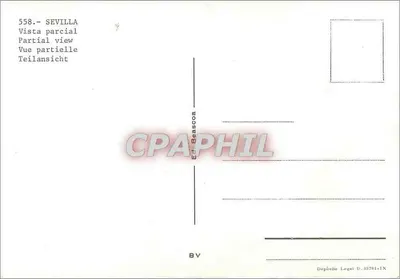 A Torre del Oro e a catedral de Sevilha — vista parcial — Éd. Beaçcoa n° 558 — Verso