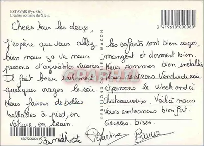 Estavarr — Igreja romana do século XI — Éditions Combier — Verso