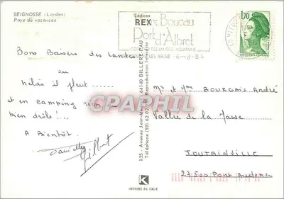 Seignosse — widok plaży — Wydawnictwo REX Boucau — Rewers