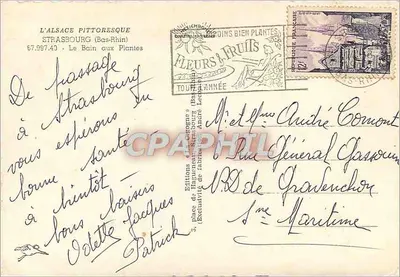 Strasburg — Kąpiel w Złotych Drzewach — Wydawnictwo «La Cigogne» — Rewers